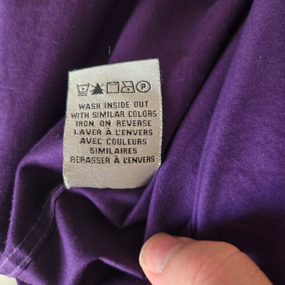 Le Chateau Large Tailored Fit Purple Shirt - Picture 7 of 7